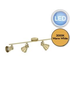 Eglo Lighting - Seras - 900173 - LED Brushed Brass Gold 4 Light Ceiling Spotlight