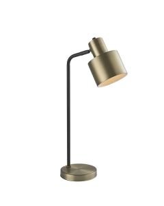 Endon Lighting - Mayfield - 95464 - Antique Brass Black Task Table Lamp