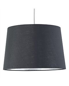 Zoey - Grey with Silver Inner 28cm Easy Fit Pendant or Lamp Shade