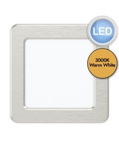 Eglo Lighting - Fueva 5 - 99167 - LED Satin Nickel White Recessed Ceiling Downlight