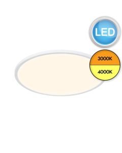 Nordlux - Oja 42 IP54 3000/4000K DIM - 2210666101 - LED Matt White IP54 Flush Ceiling Light