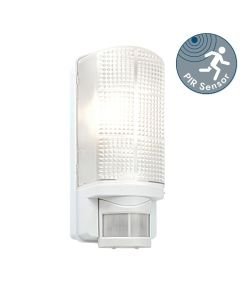 Saxby Lighting - Motion - 48740 - White Frosted IP44 Outdoor Sensor Bulkhead Light