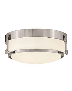Hinkley Lighting - Harper - HK-HARPER-F-CM - Chrome Opal Glass 3 Light Flush Ceiling Light