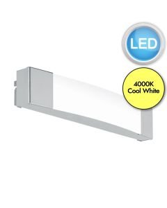 Eglo Lighting - Siderno - 97718 - LED Chrome White IP44 Bathroom Strip Wall Light