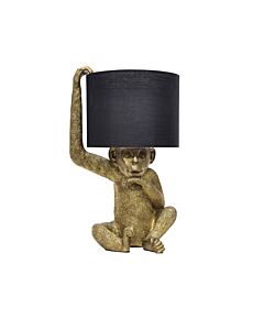 Norman - Black and Gold Monkey Table Lamp