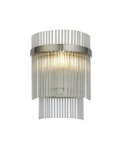 Endon Lighting - Marietta - 104114 - Nickel Clear Glass Wall Washer Light