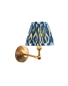 Endon Lighting - Obelisk Wing & Ikat 16cm - 115715 - Aged Brass Blue Wall Light