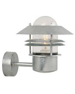 Nordlux - Blokhus - 25011031 - Galvanized Steel Clear Glass IP54 Outdoor Wall Light
