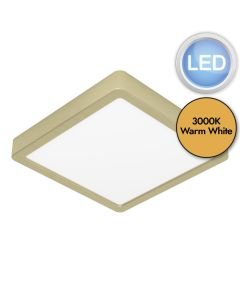 Eglo Lighting - Fueva 5 - 900183 - LED Brushed Brass White Flush Ceiling Light