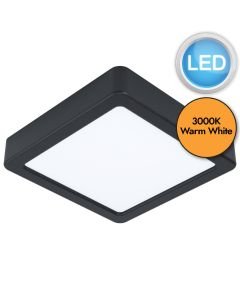 Eglo Lighting - Fueva 5 - 99243 - LED Black White Flush Ceiling Light