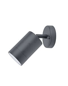 Lutec - Rado - 5511020424 - Black Clear IP44 Outdoor Wall Spotlight