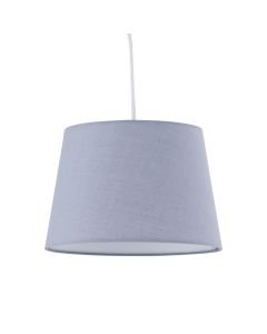 Grey Cotton 23cm Tapered Cylinder Pendant or Lamp Shade