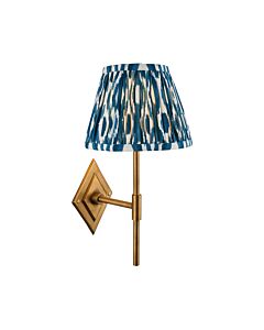 Endon Lighting - Diamond - 114162 - Antique Brass Blue Wall Light