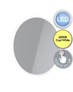 Eglo Lighting - Buenavista - 99774 - LED Silver Mirrored Glass IP44 Touch Bathroom Mirror