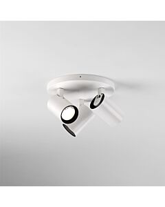 Astro Lighting - Aqua Triple Round 1393002 - IP44 Matt White Spotlight