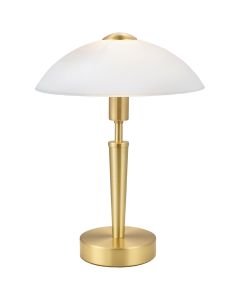 Eglo Lighting - Solo 1 - 87254 - Brass White Glass Touch Table Lamp