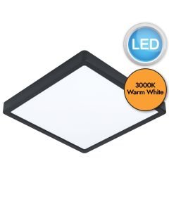 Eglo Lighting - Argolis 2 - 900281 - LED Black White IP44 Outdoor Ceiling Flush Light