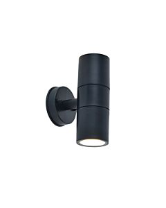 Lutec - Coastal - 5210701330 - Black Clear 2 Light IP44 Outdoor Wall Washer Light