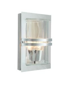 Norlys Lighting - Basel - BASEL-E27-GAL-F - Galvanized Zinc IP54 Outdoor Wall Washer Light
