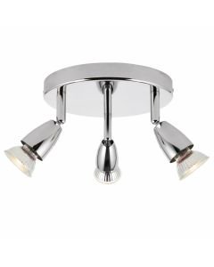 Saxby Lighting - Amalfi - 43279 - Chrome 3 Light Ceiling Spotlight