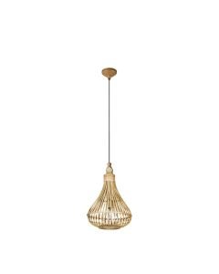 Eglo Lighting - Amsfield - 49772 - Brown Wood Ceiling Pendant Light