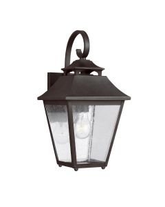 Feiss Lighting - Galena - FE-GALENA2-M-SBL - Sable Clear Seeded Glass IP44 Outdoor Wall Light