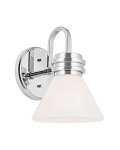 Kichler Lighting - Farum - KL-FARUM1-CH - Chrome Opal Glass IP44 Bathroom Wall Light