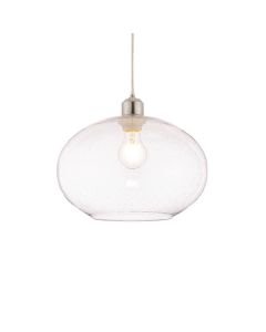 Endon Lighting - Dimitri - 73974 - Clear Bubbled Glass Easy Fit Pendant Shade