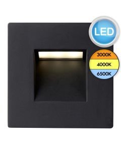 Saxby Lighting - Albus CCT - 99761 - LED Black IP65 Outdoor Recessed Marker Light