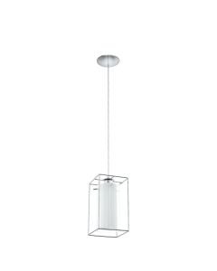 Eglo Lighting - Loncino 1 - 94377 - Chrome Clear Glass Ceiling Pendant Light