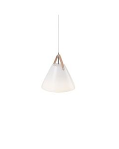 Nordlux - Strap 27 - 84313001 - Nickel and Opal Glass Ceiling Pendant Light