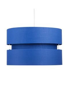 Blue Layered Easy Fit Drum Light Shade
