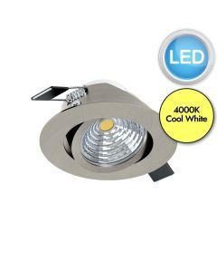 Eglo Lighting - Saliceto - 98307 - LED Satin Nickel Recessed Ceiling Downlight