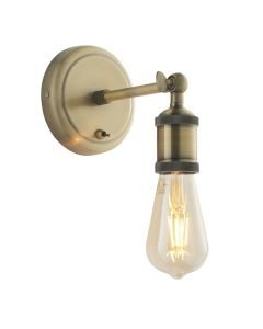 Endon Lighting - Hal - 97245 - Antique Brass Wall Light