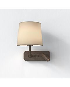 Astro Lighting - Side by Side - 1406004 - Bronze Excluding Shade Reading Wall Light