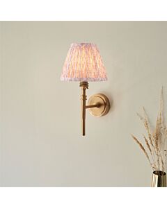 Endon Lighting - Chester - 114607 - Aged Brass Peach Wall Light