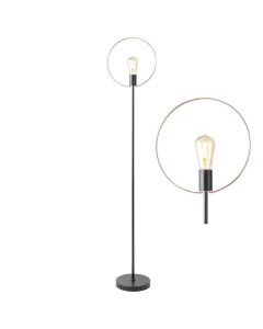 Coven - Black with Copper Floor Lamps