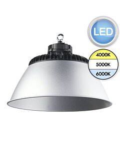 Saxby Lighting - AltumPRO CCT - 111663 & 111664 - LED Black Brushed Aluminium IP65 Aluminium Shade Ceiling Pendant Light