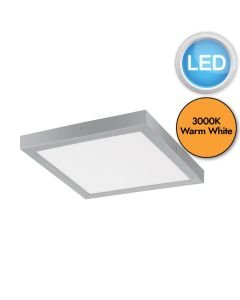 Eglo Lighting - Fueva 1 - 97265 - LED Silver White Flush Ceiling Light