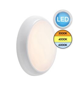 Saxby Lighting - HeroPRO - 95539 - LED White Opal IP65 Plain Bezel Outdoor Bulkhead Light