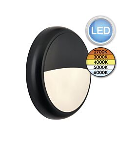 Saxby Lighting - Saxby HeroULTRA - 113960 & 113968 - LED Black Opal IP65 Outdoor Bulkhead Light