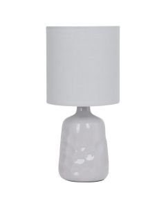Dimple 29cm Light Grey Lamp