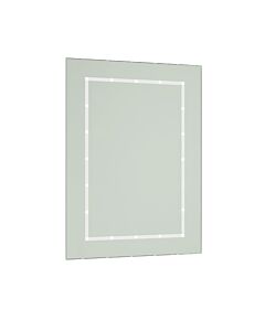 Battery Operated LED Illuminated Bathroom 60cm Outline Rectangular Mirror