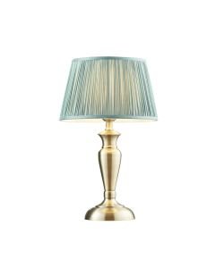 Endon Lighting - Oslo - 91089 - Antique Brass Fir Table Lamp With Shade