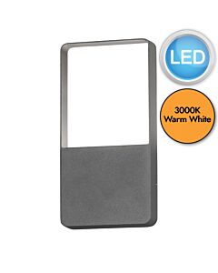 Konstsmide - Matera - 7850-370 - LED Anthracite IP54 Outdoor Wall Washer Light