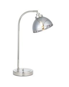 Endon Lighting - Caspa - 100043 - Nickel Mirrored Glass Task Table Lamp