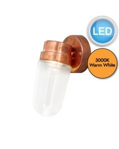Konstsmide - Vega - 413-900 - LED Copper IP54 Outdoor Wall Light