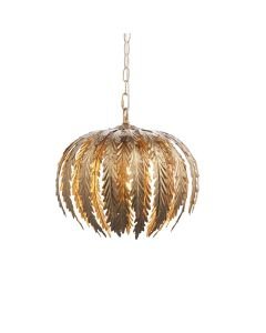 Endon Lighting - Delphine - 95035 - Gold Leaf Ceiling Pendant Light