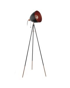 Eglo Lighting - Chester - 49386 - Black Copper Pull Cord Tripod Floor Lamp