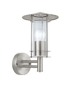 Eglo Lighting - Lisio - 30184 - Stainless Steel Clear Glass IP44 Outdoor Wall Light